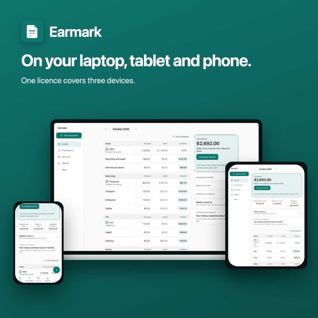 Earmark Device Sync – 1 Year Pass